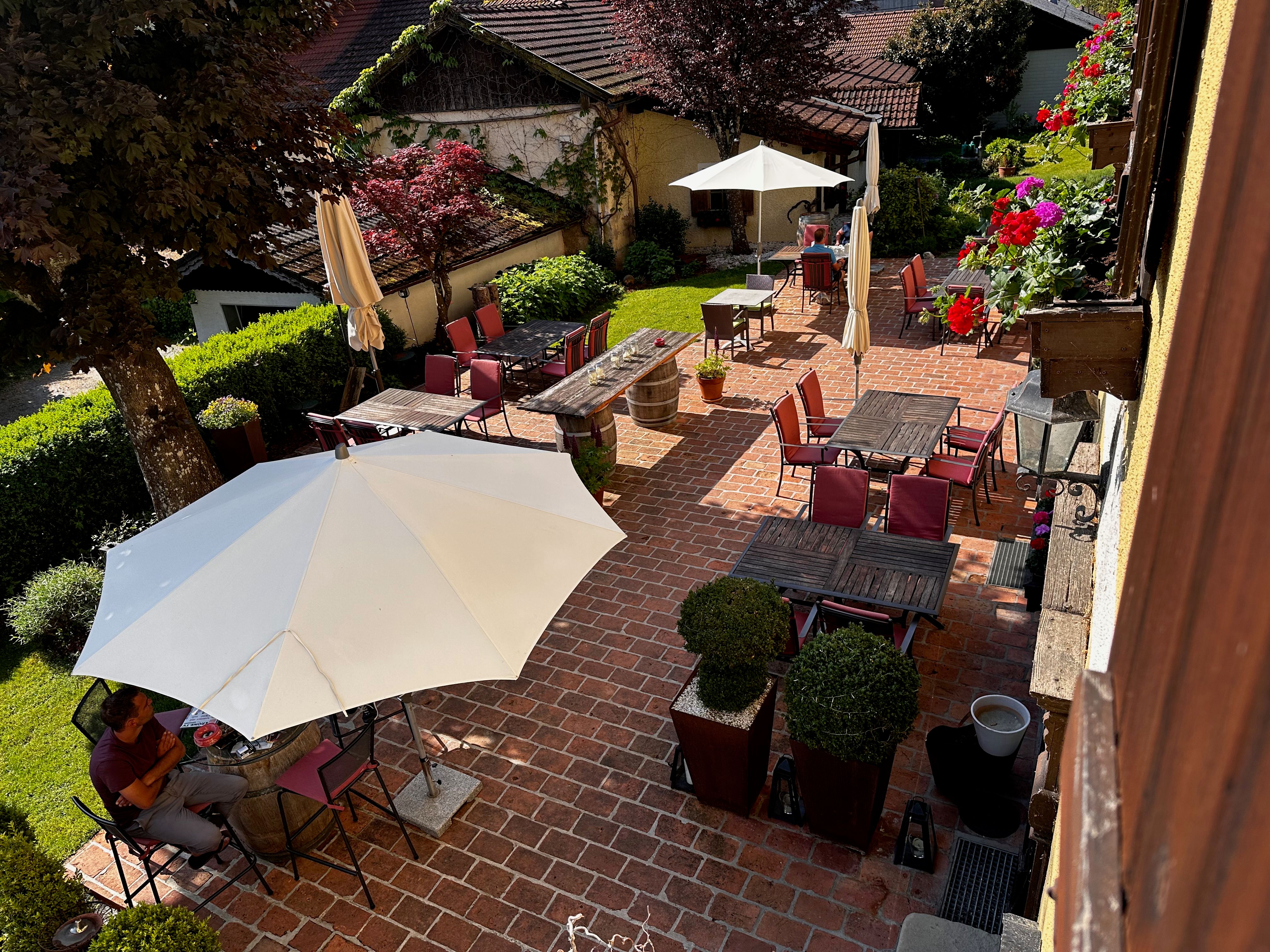 Hotel Lexenhof Terrasse von Zimmer